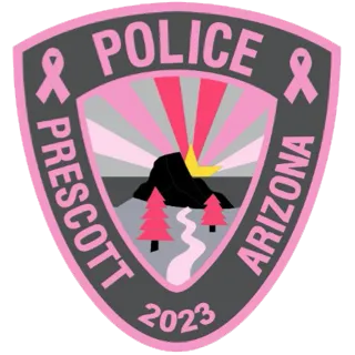 Police Prescott pink badge logo